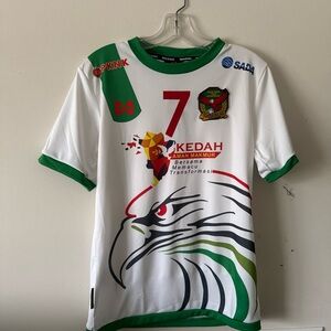 White and Green Men's Jersey